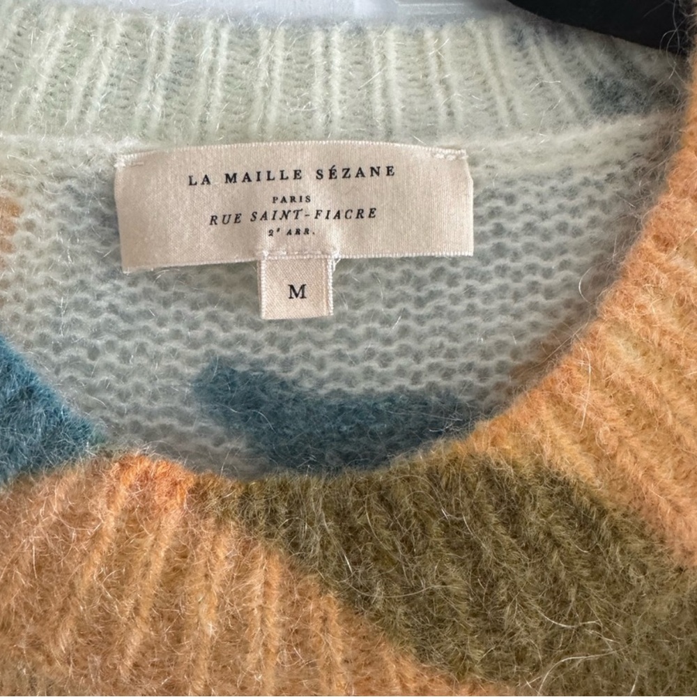 Sezane Isadora Sweater “Flowers” Size M - Picture 5 of 7